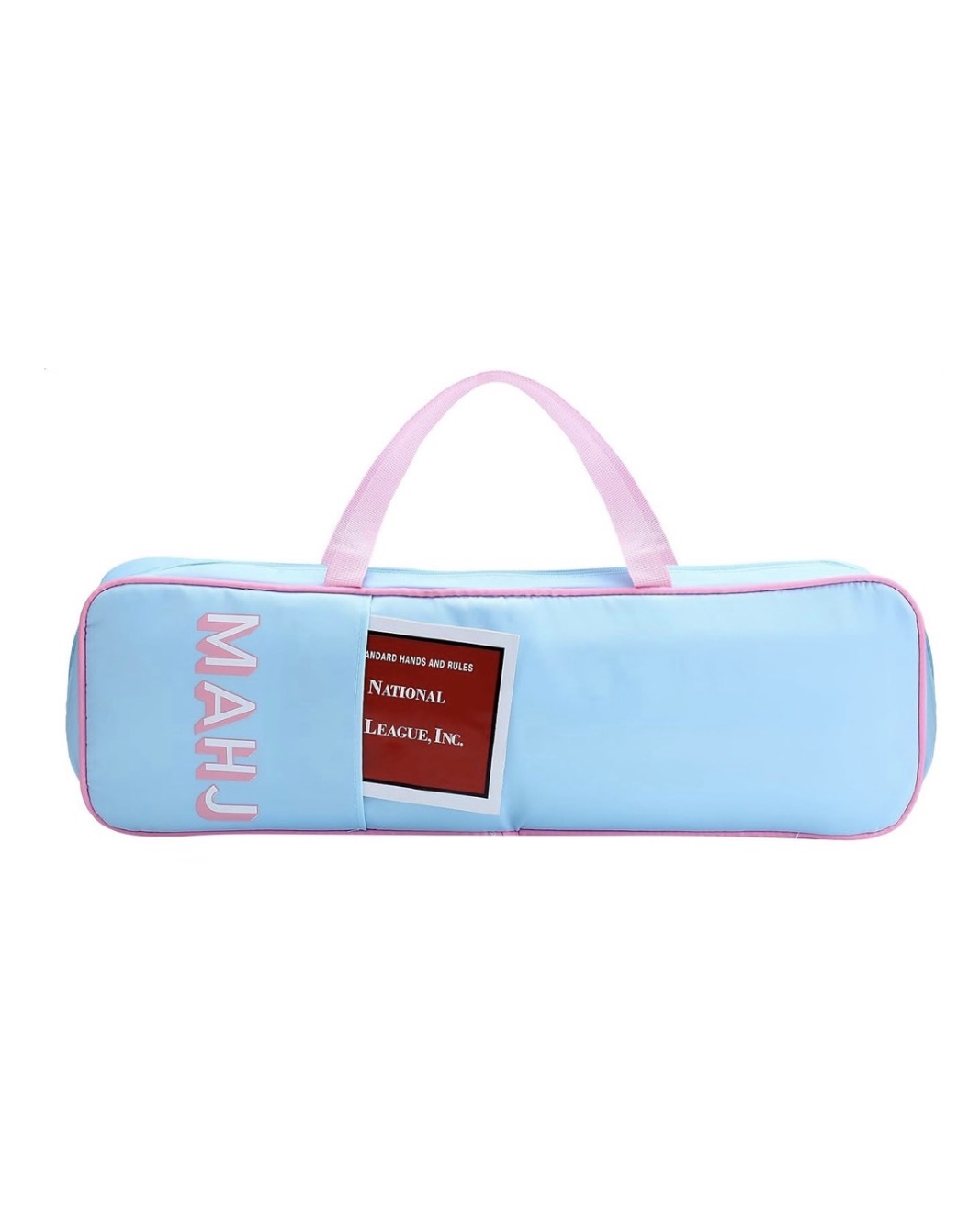 Powder Blue & Pink mahjong rack bag